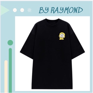 Áo thun nữ, Áo phông đen trắng nữ cổ tròn in hình BTS21, Vải Cotton Co Giãn, Form Rộng, Size M L, RAYMOND Shop_Ảnh thật