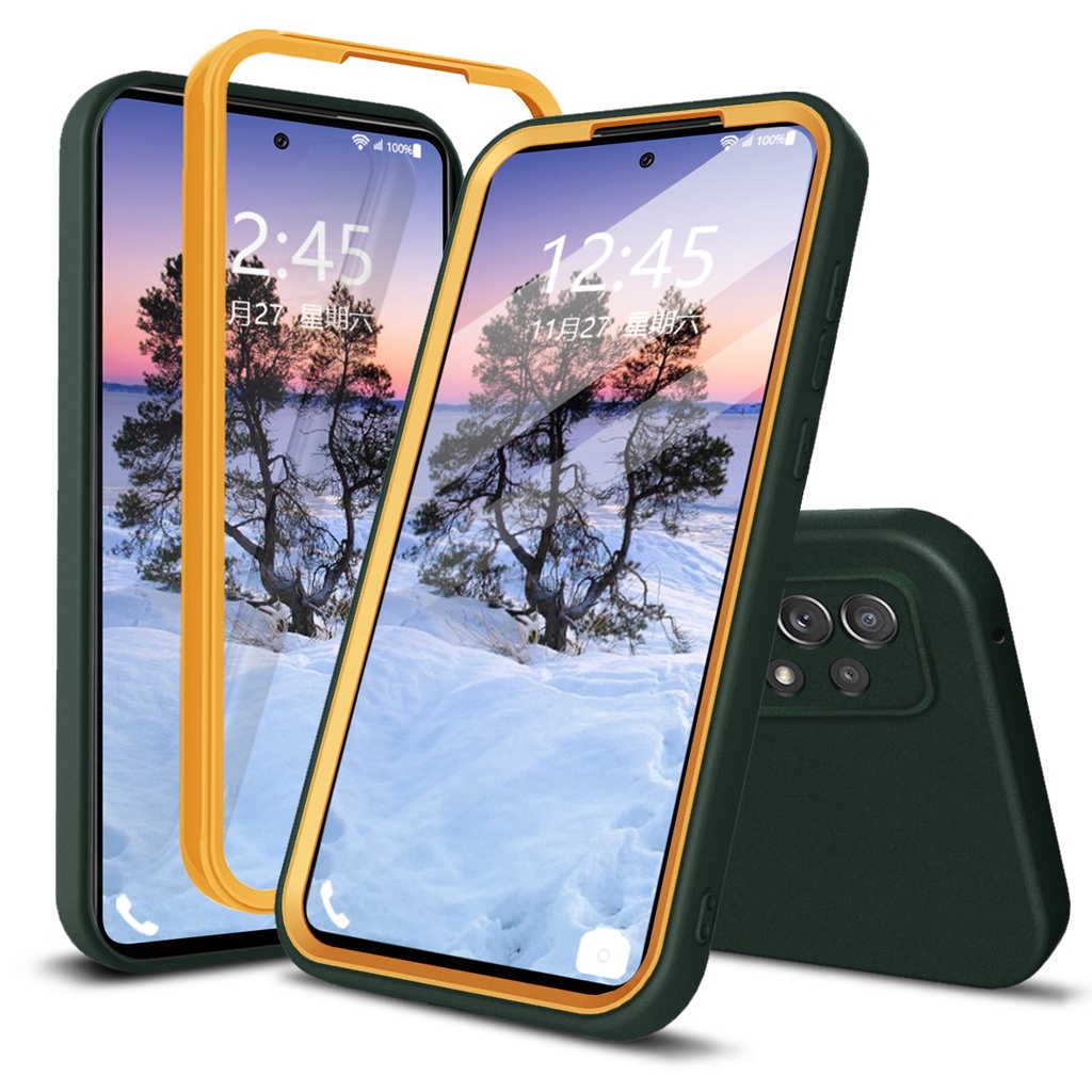 Ốp Điện Thoại Silicone 2 Trong 1 Cho Samsung Galaxy A12 A22 A32 A52 A52S A72 4G 5G