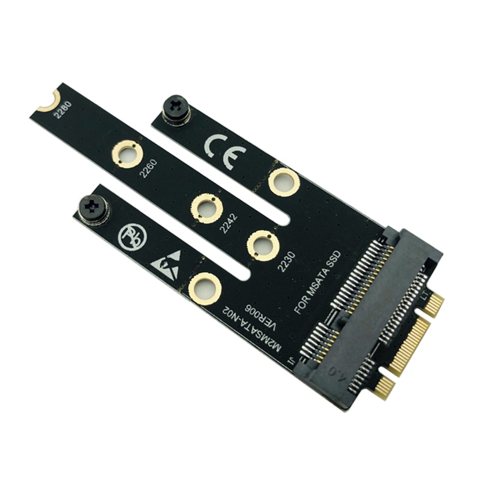 M.2 NGFF B + M Key to mSATA Adapter Board Chuyển Đổi Thẻ Riser Mini PCI-E PCI-Express SATA 3.0 SSD