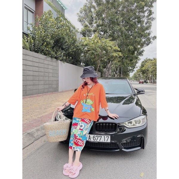 SET VÁY SUÔNG CAM HOẠT HÌNH