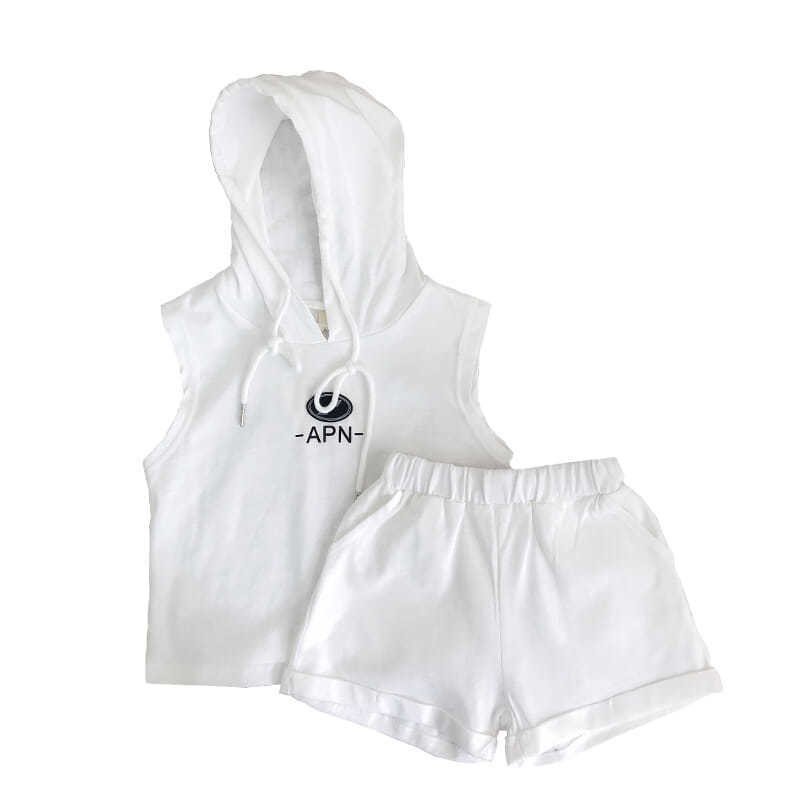 Bộ Ba Lỗ Sát Nách Có Mũ Chất Liệu Cotton Mềm Min Cho Bé Trai Và Bé Gái Từ 8Kg Đến 28Kg - APN Thời Trang Trẻ Em Tin Store