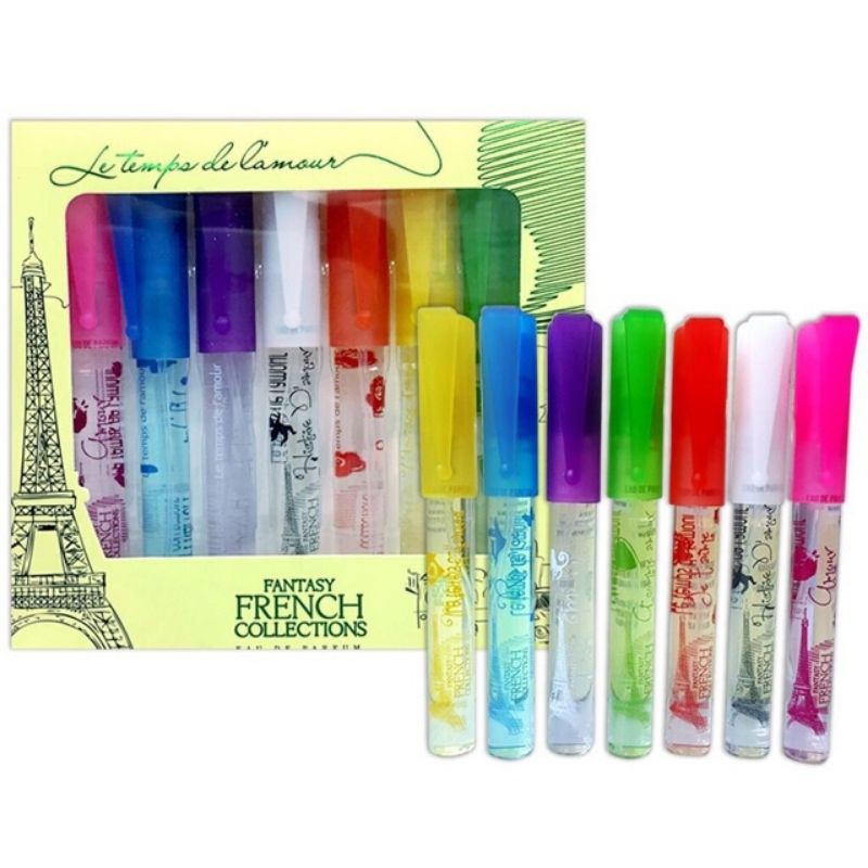 (8ml) Bộ 7chai nước hoa nữ Fantasy French Collections