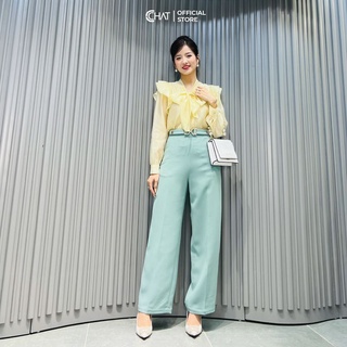 Áo bèo vai nơ buộc cổ CChat Clothes