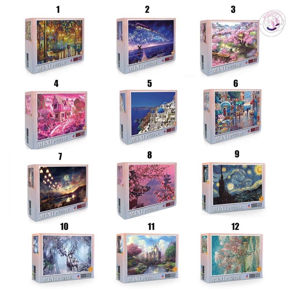 Bộ đồ chơi xếp hình 1000 mảnh ghép cao cấp vui nhộn 36*28cm