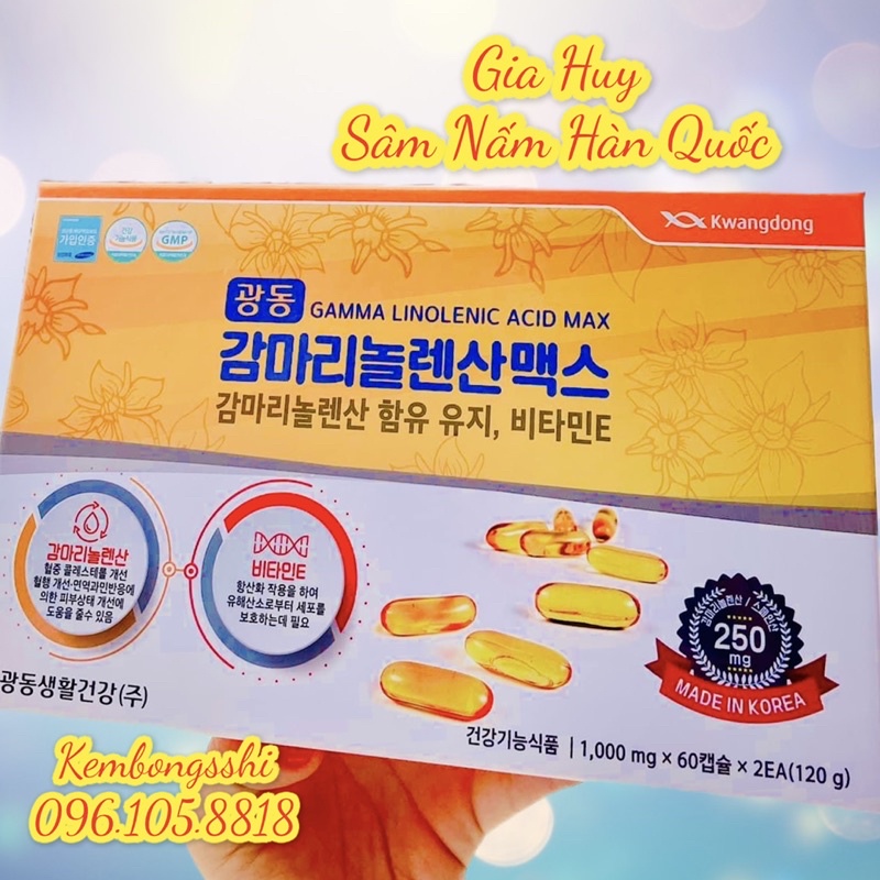 [HÀNG MỚI VỀ] Viên Uống Hoa Anh Thảo KWANGDONG Hàn Quốc