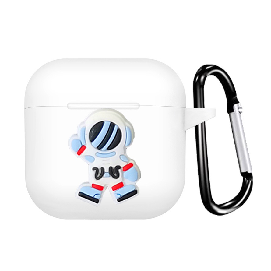 Vỏ Bảo Vệ Hộp Sạc Tai Nghe Airpods Pro 4/ Mini Pro 4 TWS / Mini Pro 5 /Air Pro 4 Bằng Silicon Mềm Hình Phi Hành Gia/Khủng Long Dễ Thương
