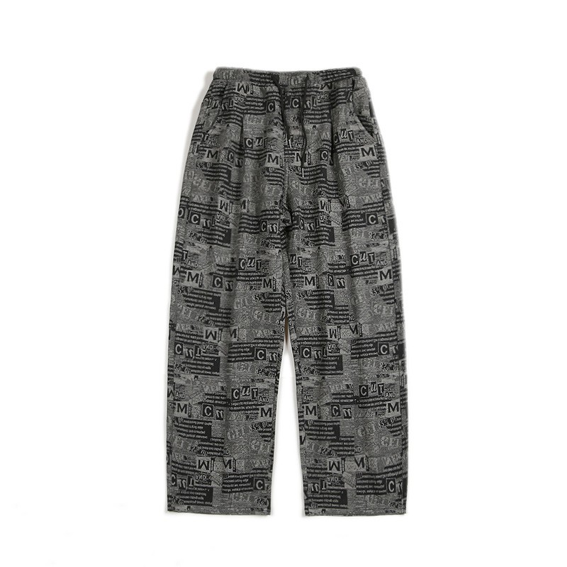 Quần jeans ống suông Hàn Quốc K9119 hoạ tiết