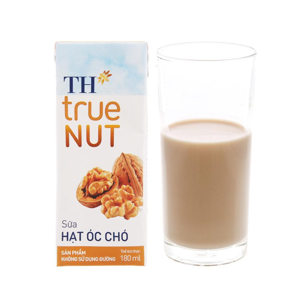 LỐC 4 HỘP SỮA ÓC CHÓ TH TRUE NUT 180ML ( HÀNG CHÍNH HÃNG)