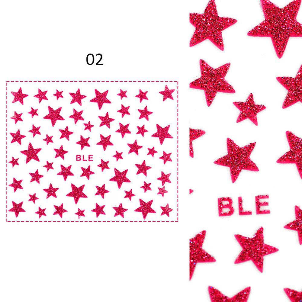 Nhãn Dán Trang Trí Móng Tay 3D Lấp Lánh Tự Dính Dành Cho Nữ