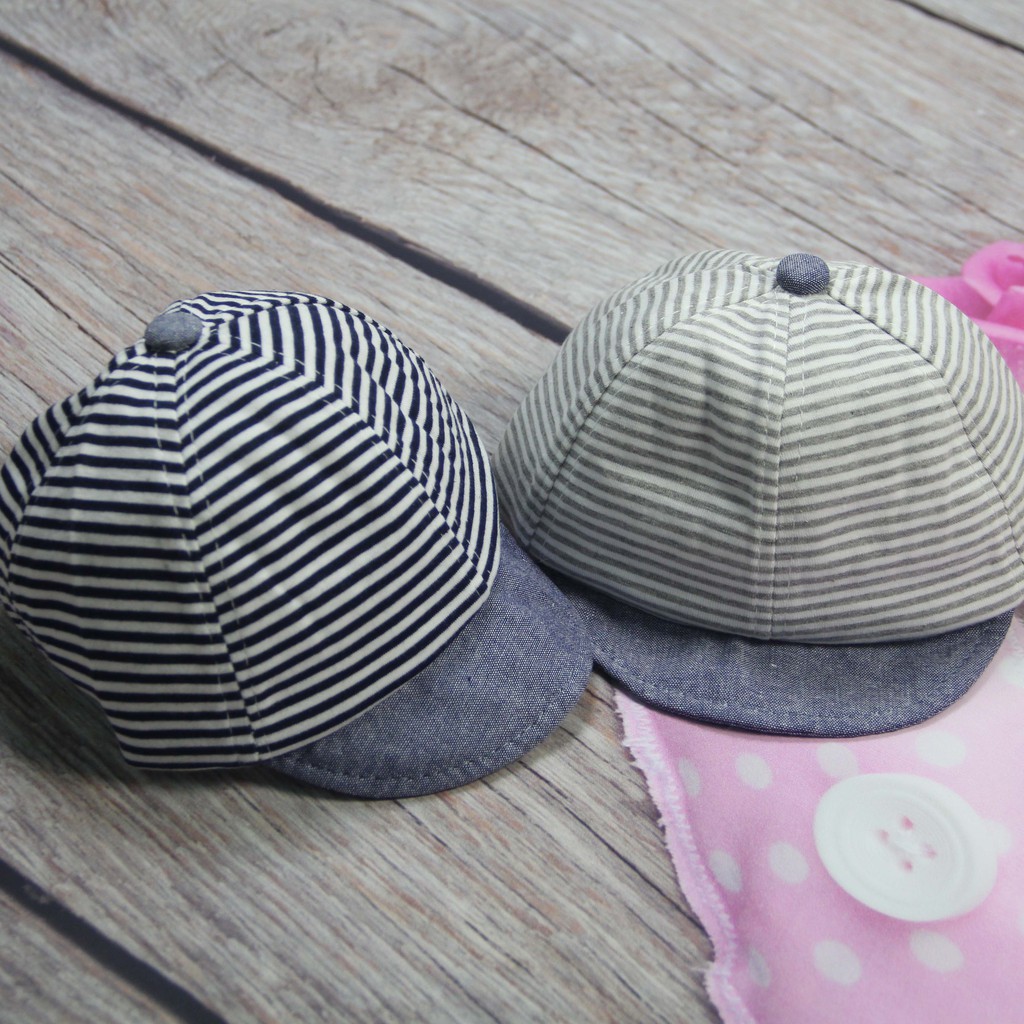 Mũ lưỡi trai trẻ em kẻ ngang MT026