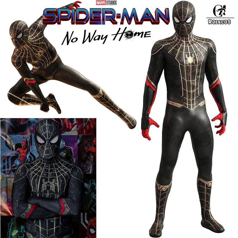 Bộ Áo Liền Quần Hóa Trang Spider-Man: No Way Home Cho Người Lớn Và Trẻ Em