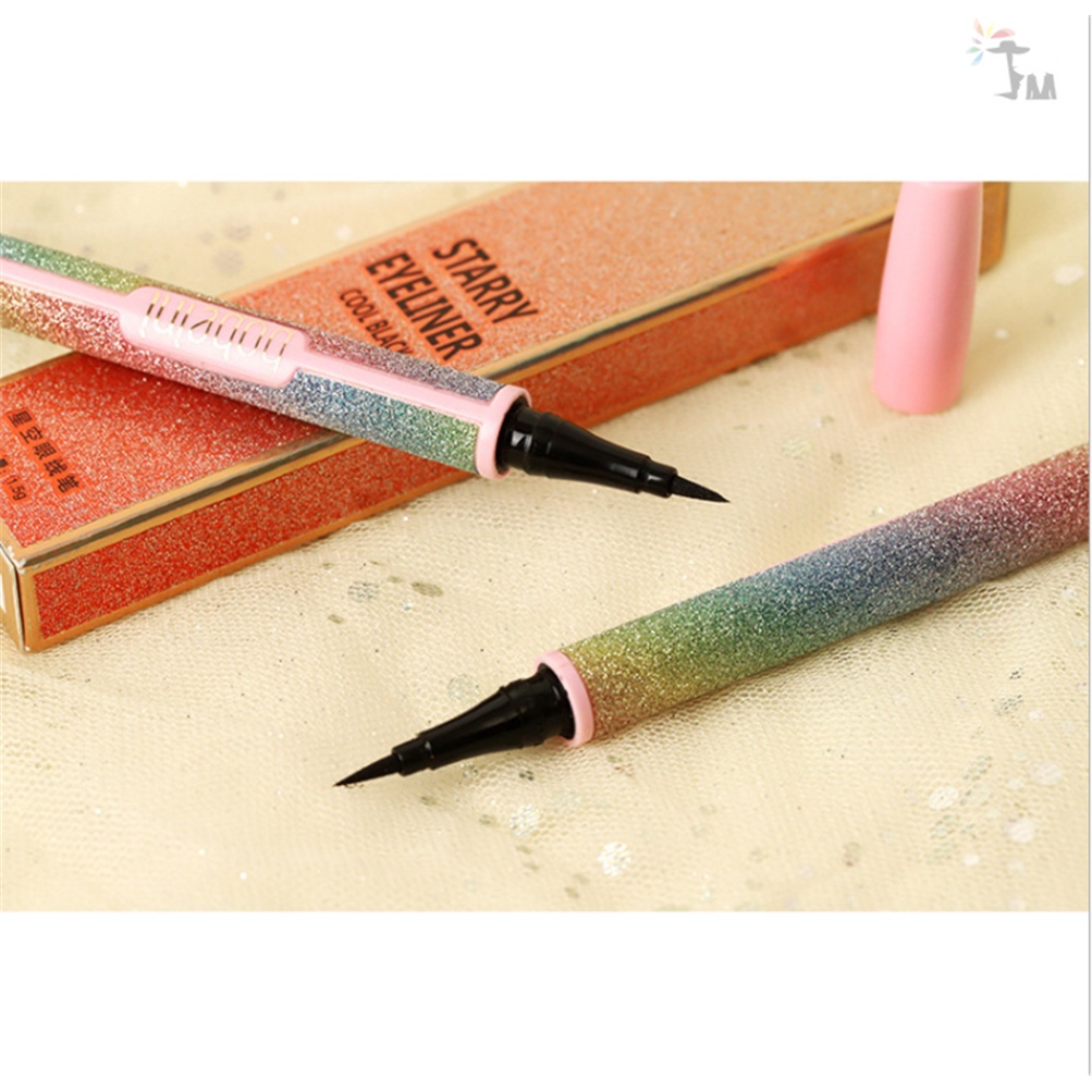 Bút kẻ mắt nhanh khô chống nước chống mồ hôi chống nhòe lâu trôi vỏ đính kim tuyến lấp lánh