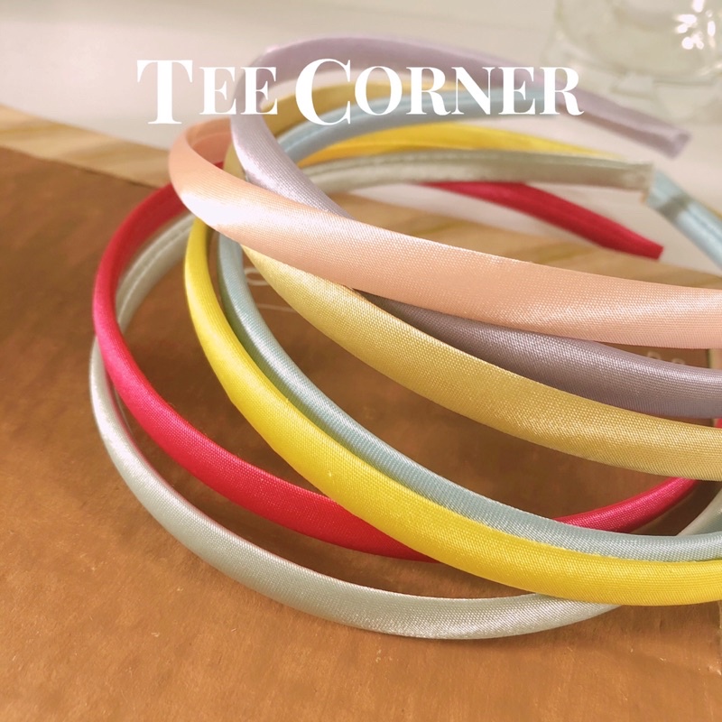 Cài Tóc Vải Satin Màu Trơn Đơn Giản