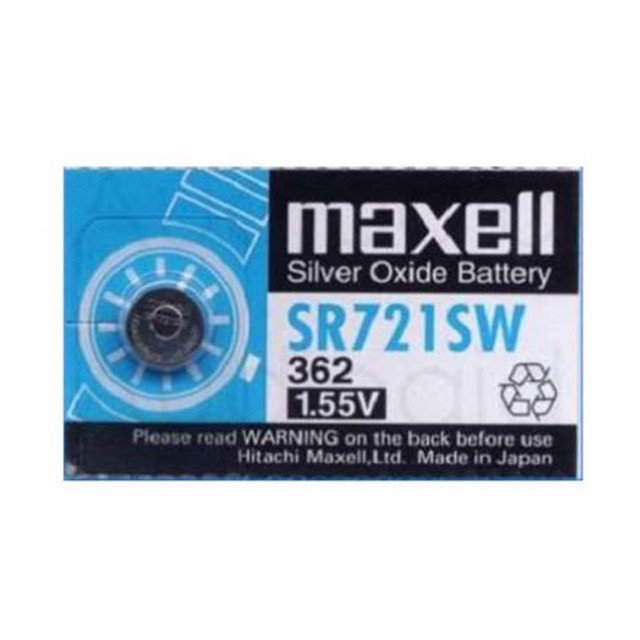 Pin đồng hồ SR721SW SR721 721 362 maxell chính hãng