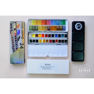 [ARBAT] Set màu nước Daniel Smith halfpan - Hộp thiếc