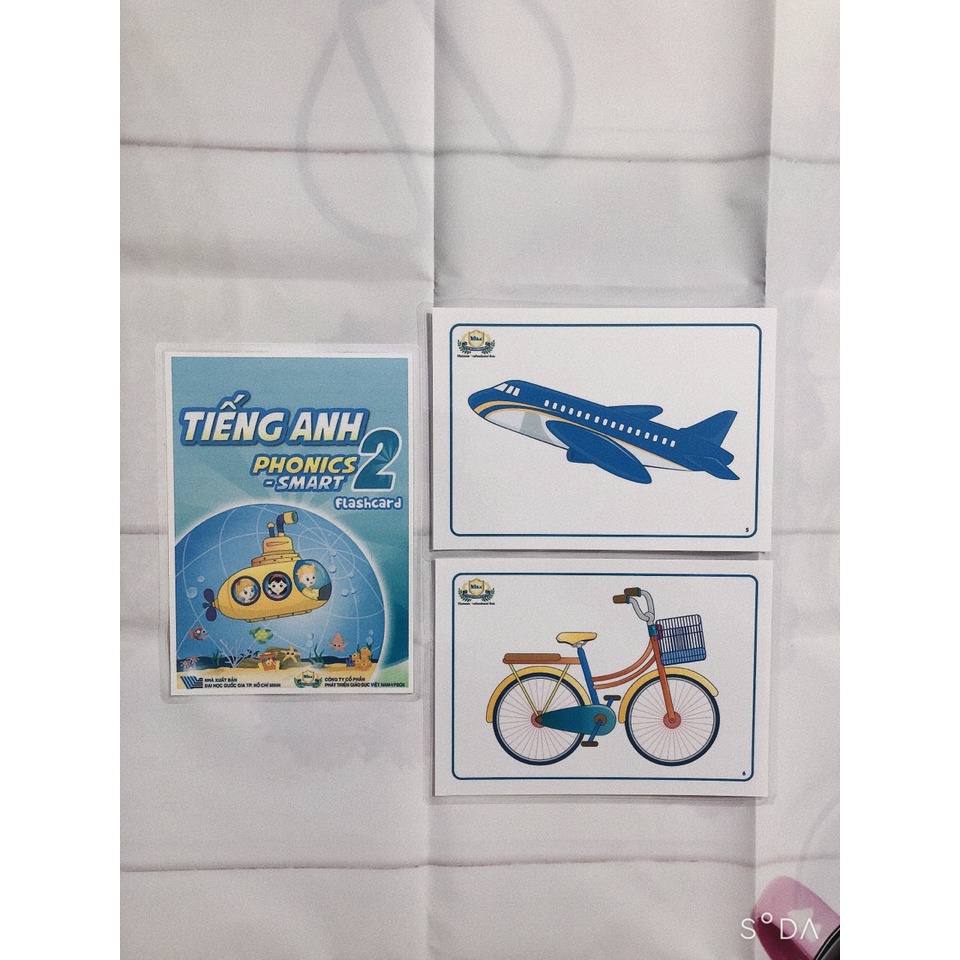 Trọn Bộ 93 Thẻ Flashcard Smart Phonics 2/ VPPT&amp;T /Thẻ Tiếng Anh thiết kế 2 mặt ép plastics bền đẹp / FLC0092