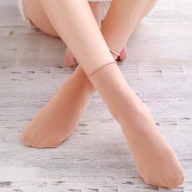 Combo 5, 10 tất vớ da chân nữ mịn cổ ngắn siêu dai chống nắng không trơn trượt che khuyết điểm nhật cao cấp