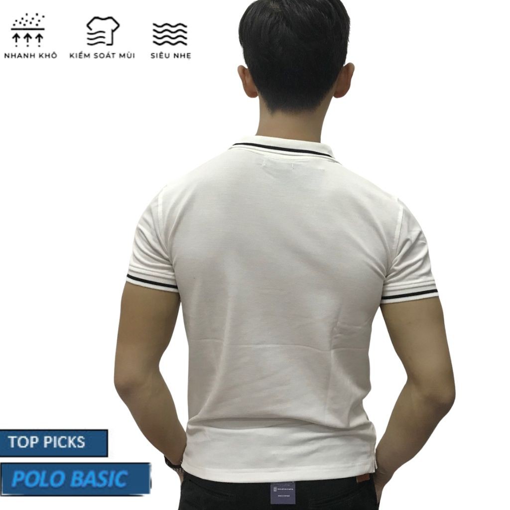 Áo Polo Nam Cổ Viền, Áo Phông Nam JUVENO Cotton Mềm Mát- 6 Màu- Đủ Size 45-83Kg
