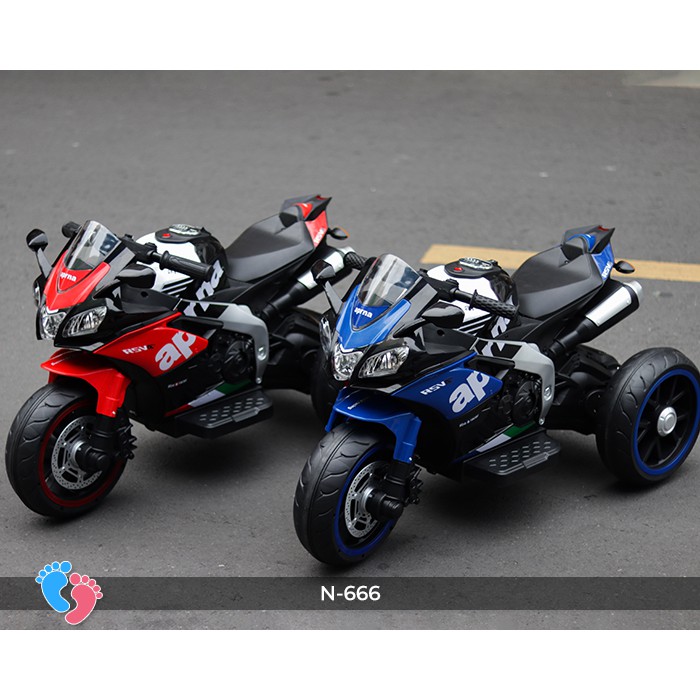 Xe mô tô điện siêu ngầu cho bé BABY PLAZA N-666 3 bánh