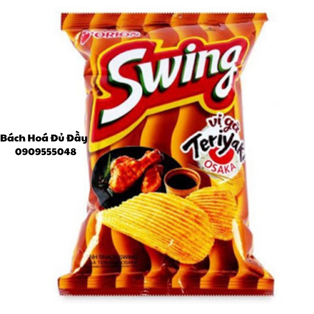Bánh Snack khoai tây Ostar và Swing nhiều loại, bim bim khoai tây Ostar và Swing gói 36g, bánh khoai tây trứng muối phô