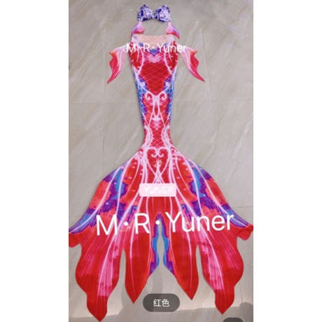 Đuôi người cá Fairy mỹ nhân ngư Mermaid phiên bản Ngôi sao thời trang tặng kèm áo