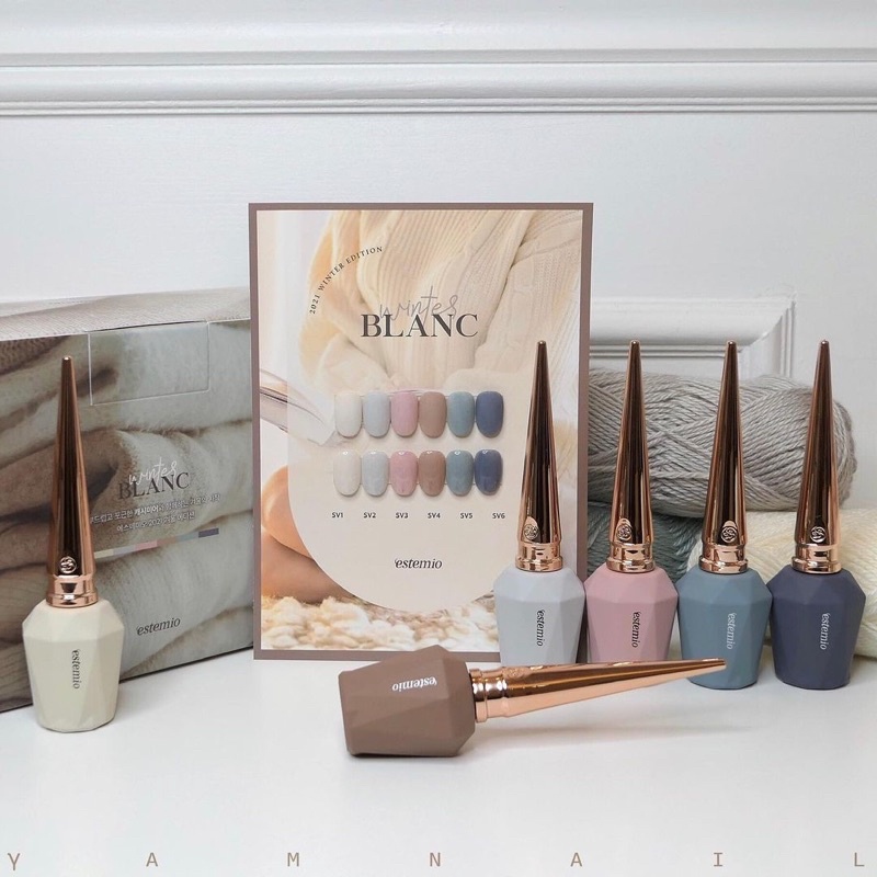 Sơn gel lông Estemio chính hãng Hàn Quốc set Winter Blanc