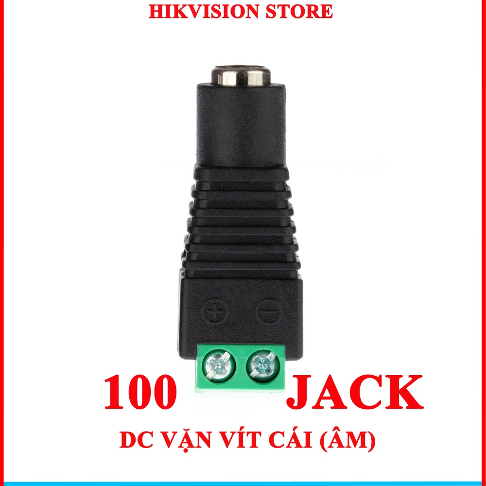 100 Jack DC âm vặn vít, jack dc cái nối nguồn cho camera, các thiết bị điện giắc DC âm