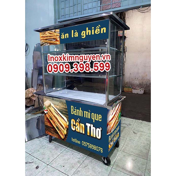 Xe bánh mì que - Mẫu xe bánh mì que siêu đẹp