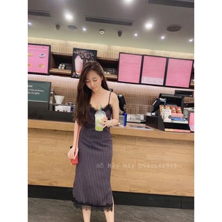 Váy maxi kẻ sale #180k