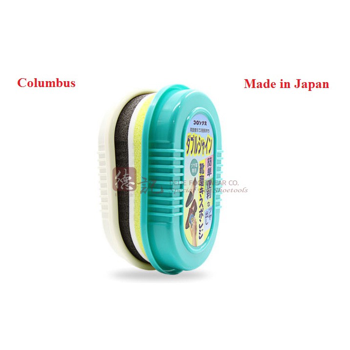 Hộp mút đánh bóng giày thương hiệu Columbus Nhật Bản