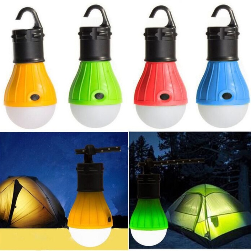 Bóng Đèn LED Nhiều Màu Có Móc Treo Di Động Cho Cắm Trại/Dã Ngoại