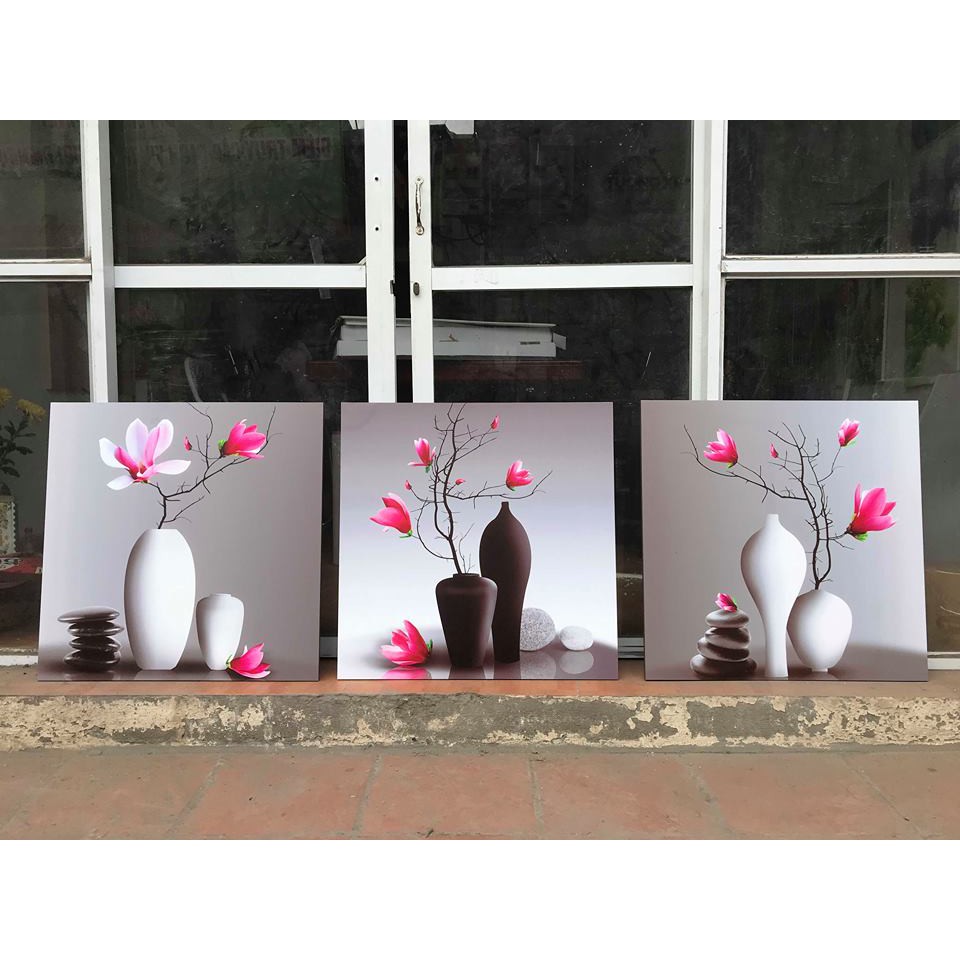 Tranh treo tường hoa mộc lan trang trí phòng khách phòng ăn phòng ngủ đẹp sang trọng Tường Xinh