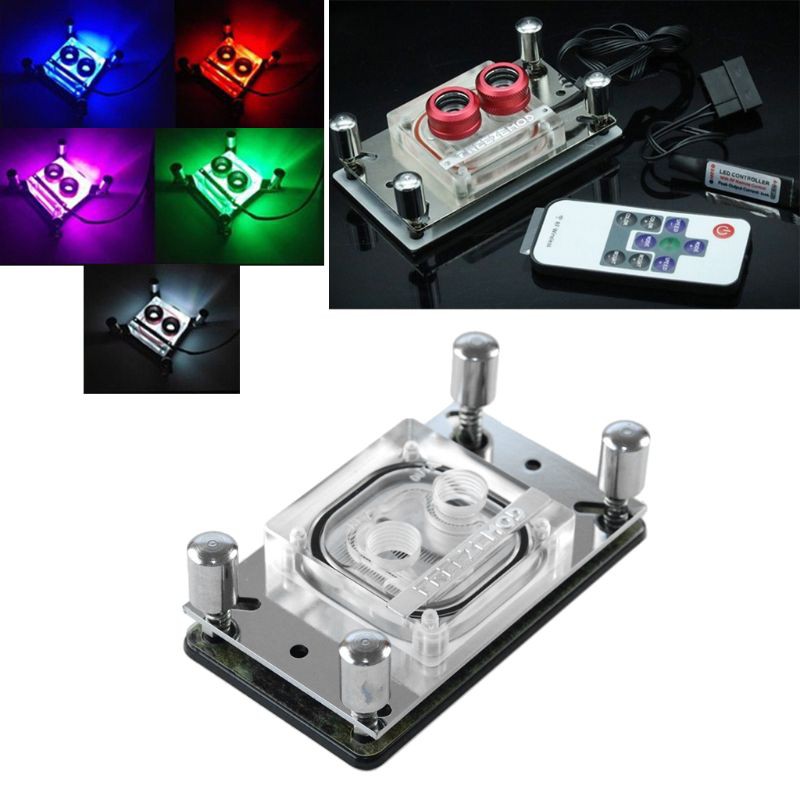 Bang♥CPU Acrylic Top Water Cooling Block Sprayable Liquid Block With Channel for AMD