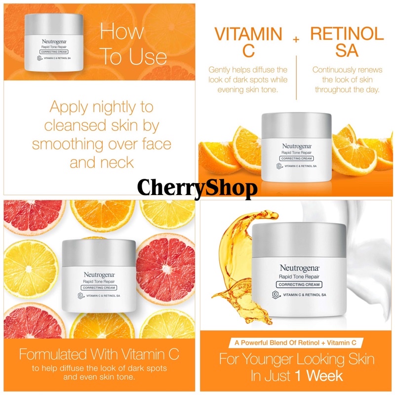 Kem dưỡng sáng da và mờ nám Neutrogena Rapid Tone Repair Correcting Cream
