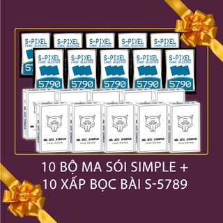 COMBO 10 BỘ MA SÓI SIMPLE KÈM BỌC BÀI