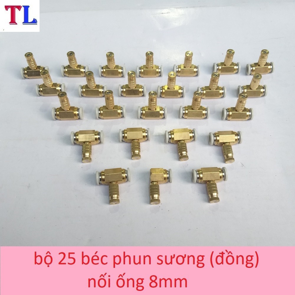 Combo  bộ 25  béc phun sương