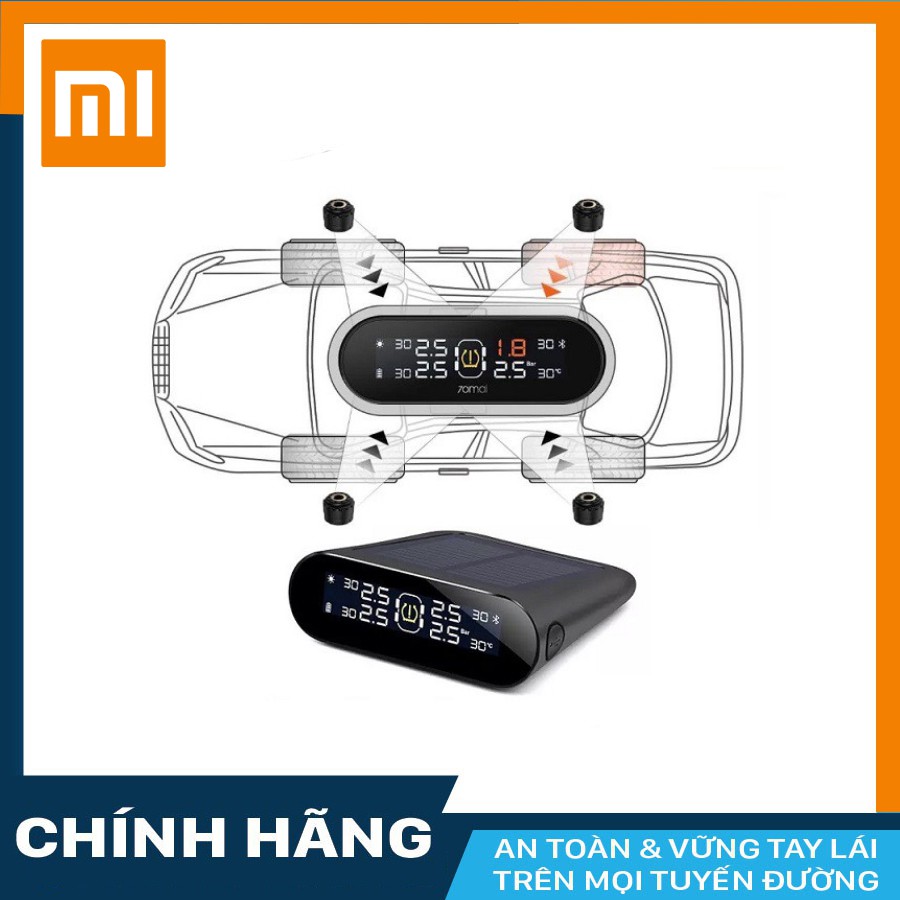 AZ Auto- Cảm biến áp suất lốp Xiaomi 70MAI Van ngoài (bản quốc tế 2020) hàng chính hãng - BẢo hành 12 tháng