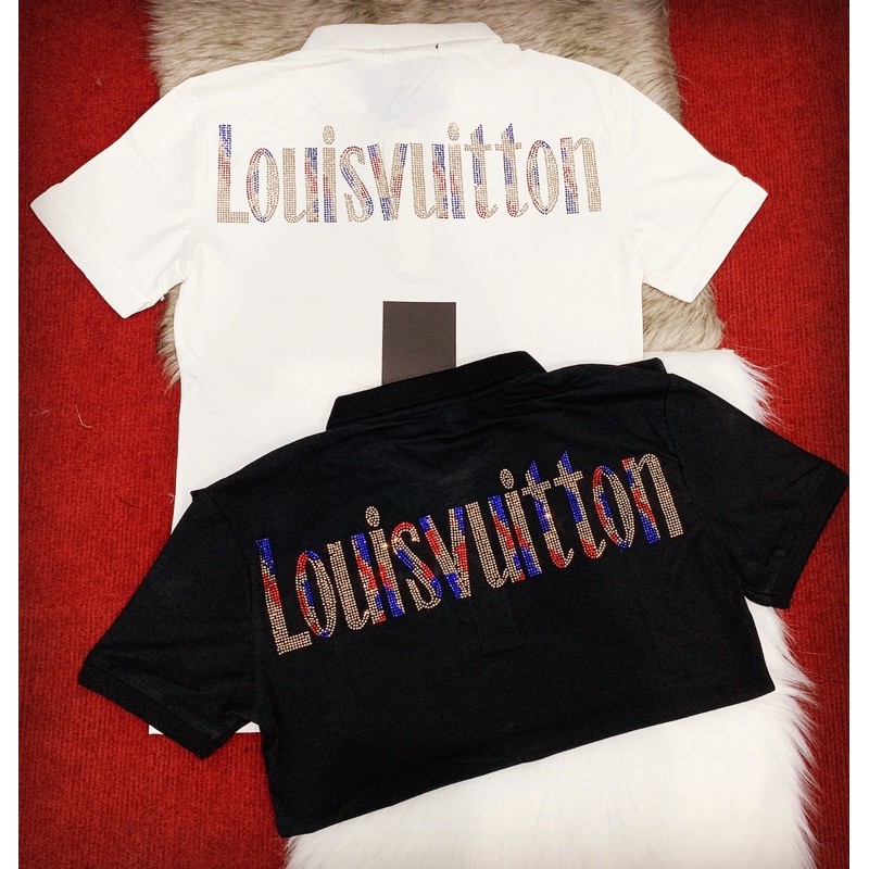 áo thun đính đá hai mặt ( video cận sàn )