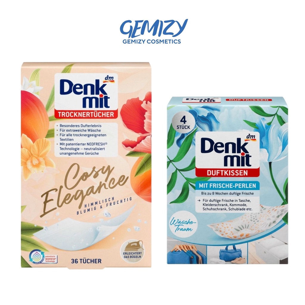 Giấy thơm &amp; túi thơm quần áo Denkmit Cosy Elegance Đức hương thơm tươi mát - Gemizy Shop