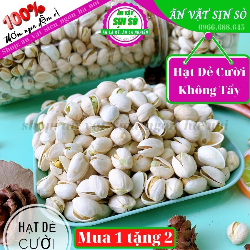 500gr Hạt dẻ cười Mỹ Ngon Giòn Bổ Dưỡng Hạt dẻ cười Tẩy Trắng/không tấy trắng - Tiệm Ăn Vặt Sịn Sò