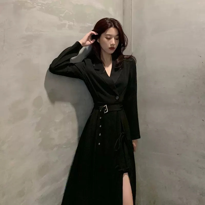 ZHELIHANGFEI Đầm Dáng Vừa Thiết Kế Xinh Xắn Thời Trang Theo Phong Cách Pháp