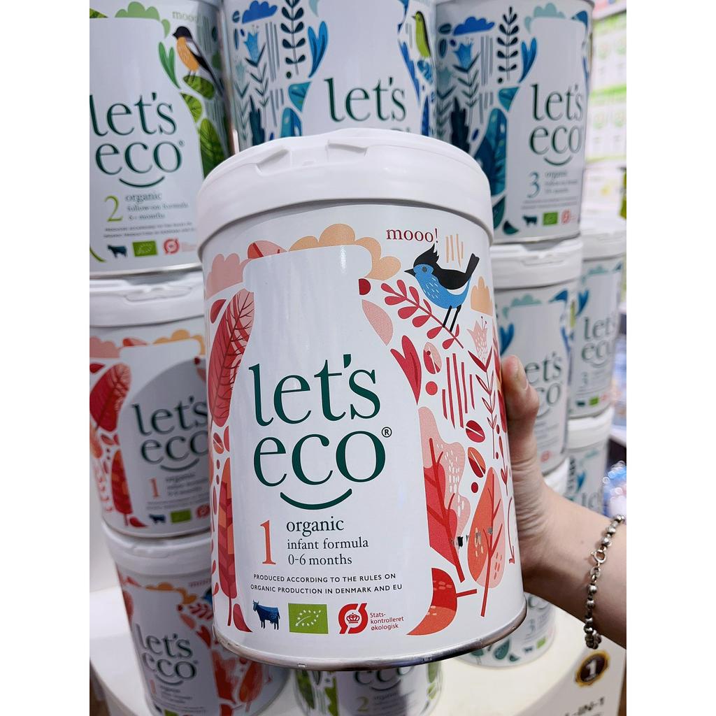 Sữa Let's Eco Organic đủ số 1,2,3 lon 700g