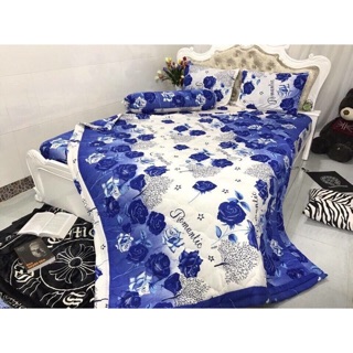 Drap thun Hàn Quốc (bộ: drap, 2 nằm, 1 ôm)