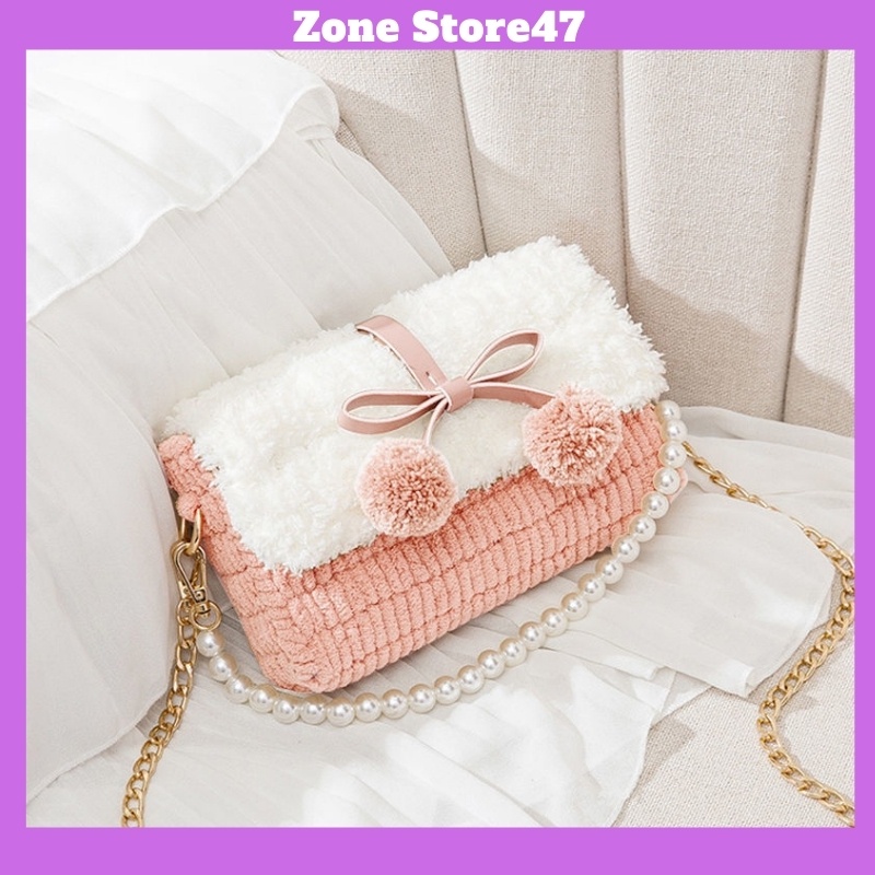 Túi tự đan, Phụ kiện làm túi handmade, Túi 2 cục nơ Zone Store47