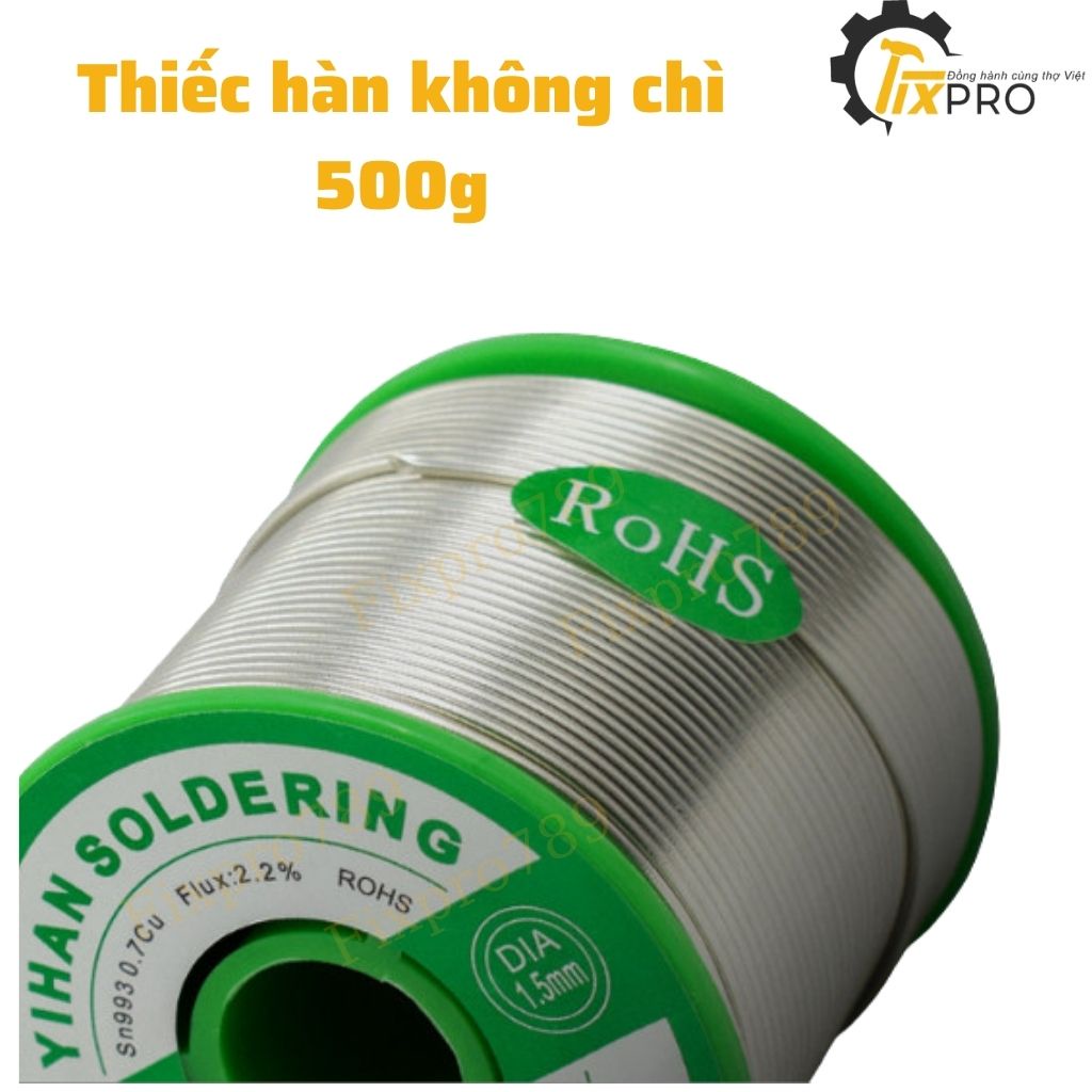Thiếc hàn không chì 0.8mm 500G SN99.3/Cu0.7 tiêu chuẩn ROHS