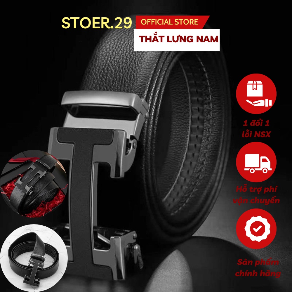 Thắt Lưng Nam Dây Da Cao Cấp Khóa Tự Động