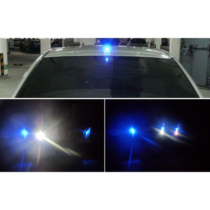 Vây cá mập TRANG TRÍ 6 đèn led pin mặt trời KHÔNG CÓ ĂNG TEN xe hơi ô tô