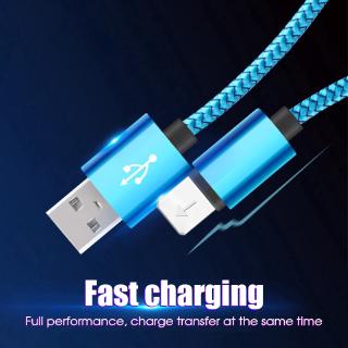 Cáp sạc USB-C loại Micro USB Lightning Nylon cho Android iPhone