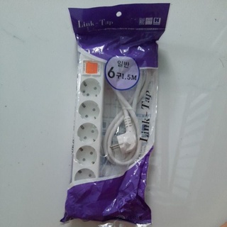 Ổ cắm điện kéo dài hàn quốc 6 lổ, 1 công tắc