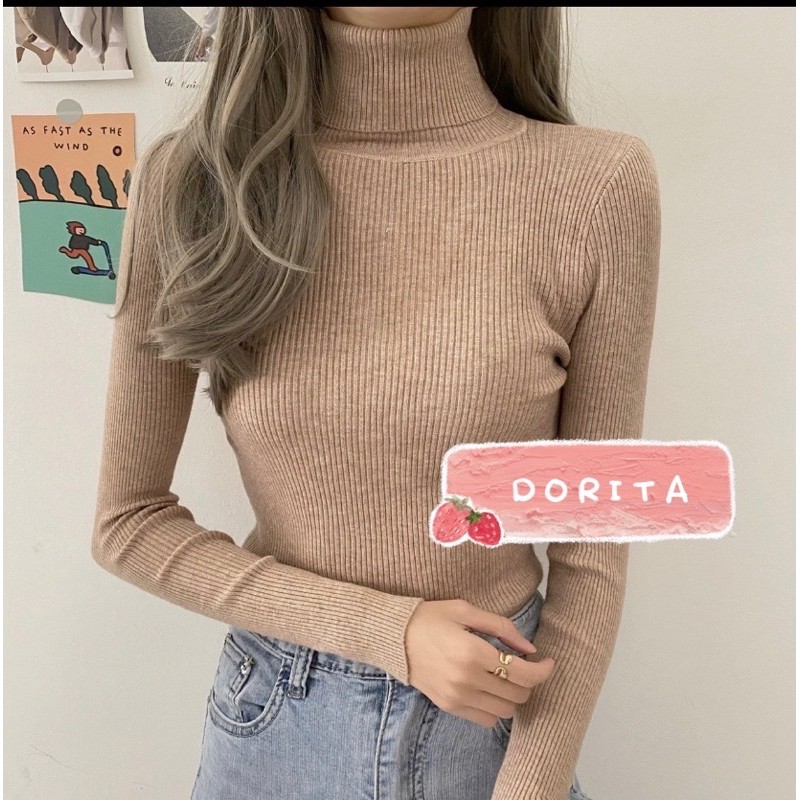 Áo len cao cổ hàng Quảng Châu - Dorita Boutique